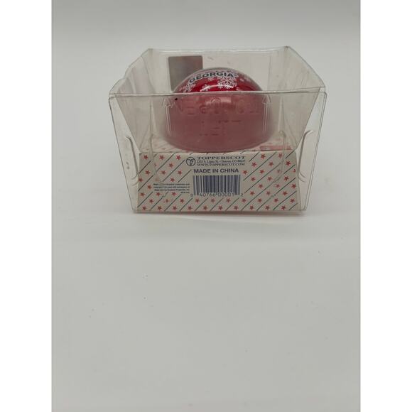 Vintage Football Glass Christmas Ornament – Georgia Tematem (UPC 04076600001) - Picture 3 of 5